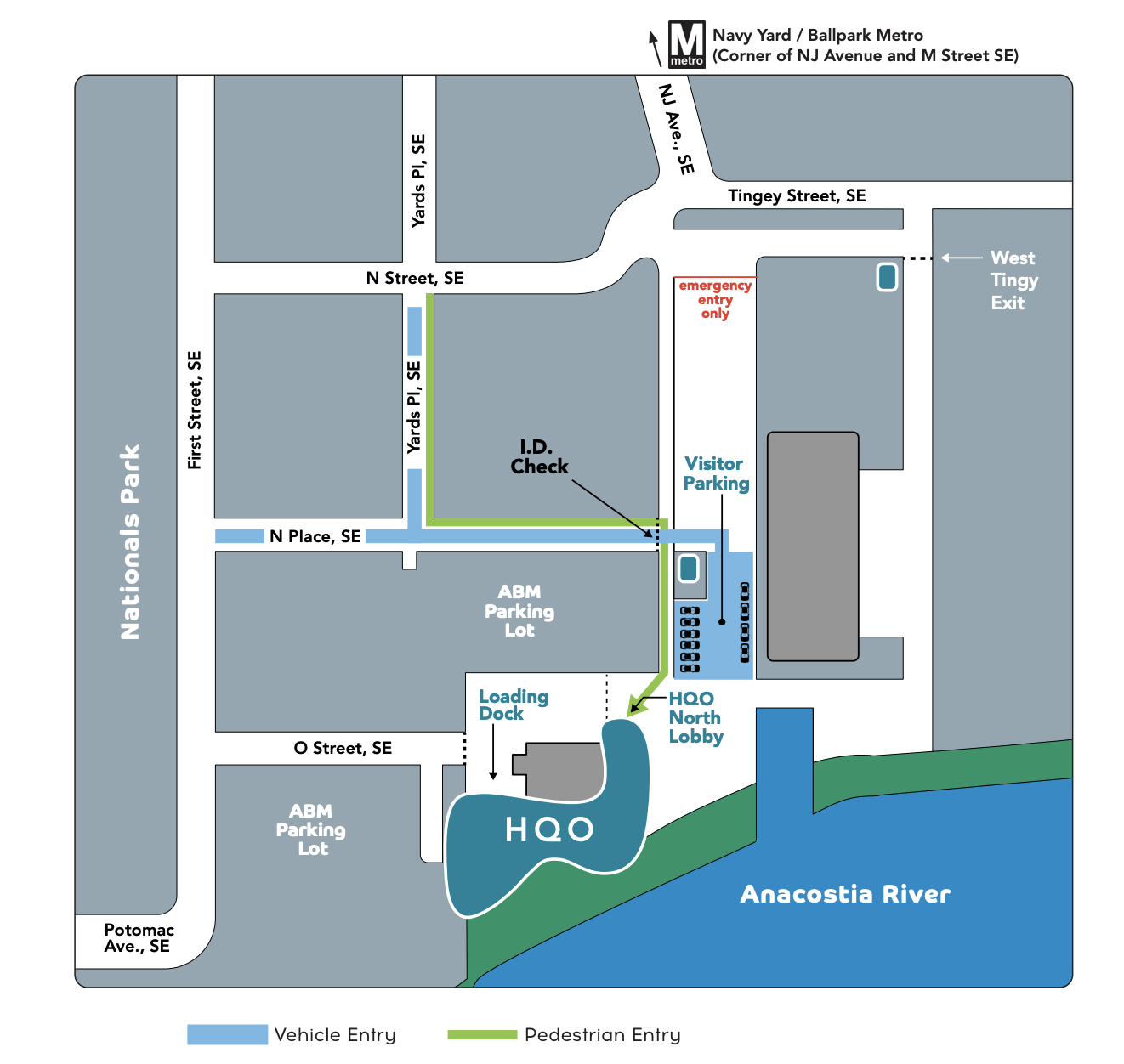 HQO Venue Arrival Map
